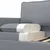 Set sofe 2 kom. Svjetlosiva Tkanina