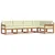 Set vanjskih sofa s jastukom 5 pcs Prirodna i krem