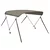Tenda bimini s 2 luka sivi 180x150x110 cm