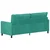 Sofa Tirkizna 196 x 81 x 87,5 cm Baršun