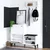 Hanah home Cipelarnik 110x92x35cm Belo-Crni