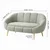ATELIER DEL SOFA Sofa dvosed Lida Green