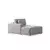 Atelier del Sofa Ugaona garnitura Pirlo 145x43x206cm Svetlosiva