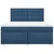 Vidaxl Box spring postelja z vzmetnico modra 180x200 cm blago