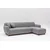 Atelier del Sofa Ugaona garnitura Eddy 273x162cm, Svetlosiva