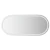 LED kupaonsko ogledalo 100 x 45 cm ovalno