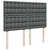 Vidaxl Box spring posteljni z vzmetnico temno siv 140x190 cm blago