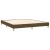 Greatstore Box spring postelja z vzmetnico temno rjava 180x200 cm blago