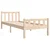 Vidaxl Posteljni okvir trden les 75x190 cm