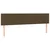Vidaxl Box spring postelja z vzmetnico temno rjava 120x190 cm blago