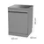 Gorenje GS673B90X Samostalna mašina za pranje sudova, 16 kompleta, Inox