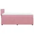 Vidaxl Box spring postelja z vzmetnico roza 100x200 cm žamet