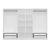Hanah Home Kale Mebran 4784 Garderober, 225x210x52cm, Beli