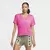 Nike W NK ICNCLSH SS CITY SLEEK, ženska majica za trčanje, pink CU3032