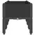 Vrtna sadilica s nogama crna 120 x 40 x 42 cm PP