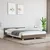 Vidaxl Posteljni okvir brez vzmetnice taupe 140x200 cm blago