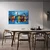 Slika barvita mestna panorama - 90x60