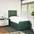 Vidaxl Box spring postelja z vzmetnico temno zelena 100x200 cm žamet