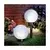 LED solarna lampa LED/1,2V 6500K 200 mAh preč. 10 cm IP44 bela/crna