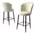 Hanah Home Set barskih stolica Alte, 4 komada, Krem-crni