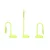 Maul stona lampa LED joy zelena ( 05LM806F )