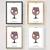 Wallity Poster Apple Sangria-2053, 21x29,7 cm