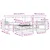 Set vanjskih sofa 5 pcs Bijela i antracit 79 x 79 x 37 cm