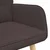 Vidaxl Kavč za 2 osebi Temno rjava 115 x 61 x 87 cm Blago