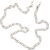 Multifunctional Chain with Pearls 2-Pack - Silver Colors