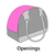 Torba za prenos psa Chloe rjava 41x20x31cm Flamingo - Prevoz psa