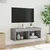 TV ormarić s LED svjetlima boja hrasta 80x30x30 cm