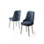 Hanah Home Set stolica Newa, 46x94x46 cm, 2 komada, Srebrno-plave boje
