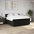 Vidaxl Box spring postelja z vzmetnico črn 200x200 cm blago