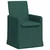 Trpezarijske stolice 2 pcs Tamnozelena 57 x 67 x 95 cm tkanina