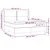 Vidaxl Box spring postelja z vzmetnico LED temno rjava 180x200cm blago
