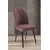 Hanah Home set trpezarijskih stolica Platinum 6 kom, puder roze tkanina Jerry, braon metalne noge