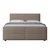 Livetastic BOXSPRING POSTELJA 180 cm  x 200 cm , les, kovina, umetna masa, tekstil bež