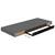 Plutajuće zidne police 2 kom sjajne sive 60 x 23,5 x 3,8 cm MDF
