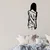 Wallity Zidna dekoracija Woman With Loose Dress, 120x29cm, Crna