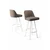 Hanah Home Set barskih stolica Atex, 44x105x42 cm,6 komada, Smeđe