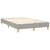 Krevet box spring s madracem LED svjetlosivi 120x200 cm tkanina
