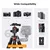 K&F CONCEPT S225A0+BH-25L 55cm Folding Aluminum Alloy Tabletop Mini Tripod