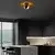 Opviq Luster Kaya-15225, 60x60x24, IP20, Bakarno-crni