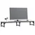 Stalak za monitor siva boja hrasta 105 x 23 x 15,5 cm drveni