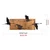 Wallity Zidna dekoracija Goose, 90,5 x 34,5 cm, Crna