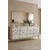 Hanah Home komoda Moka 150, 150 cm, bela / zlatna