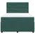 Vidaxl Box spring postelja z vzmetnico temno zelena 140x200 cm žamet