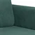 3-dijelni set sofa tamnozeleni baršunasti
