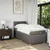 vidaXL Box spring postelja z vzmetnico taupe 90x200 cm blago
