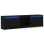 TV Jedinice 2 pcs Crna 180 x 34 x 50 cm Konstruirano drvo